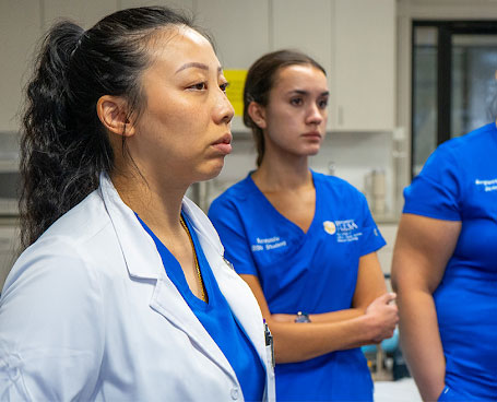 Tulsa nursing students engaged in clinical training